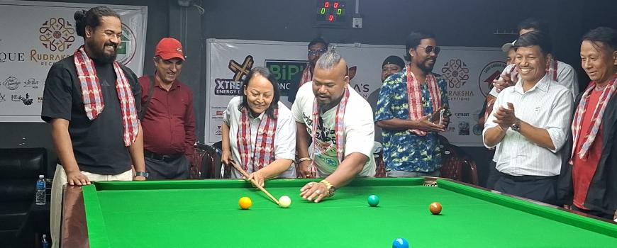 बिर्तामोड मेयर कप नेपाल मास्टर्स स्नुकर प्रतियोगिता शुरू 